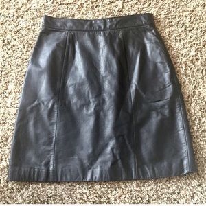 Leather skirt